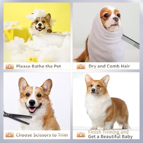 Dog Grooming Scissors Kit with Safety Round Tips - Image 6