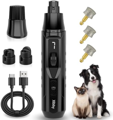 Silent Groom Pro Quiet Dog Nail Grinder, 7 Speeds, 000 RPM, 2 LEDs by Unknown
