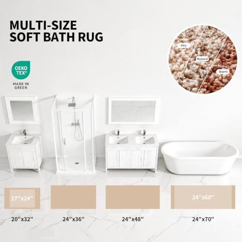 ILANGO Bathroom Rugs 24" × 17", Extra Soft Absorbent Microfiber Bath Rugs - Image 4