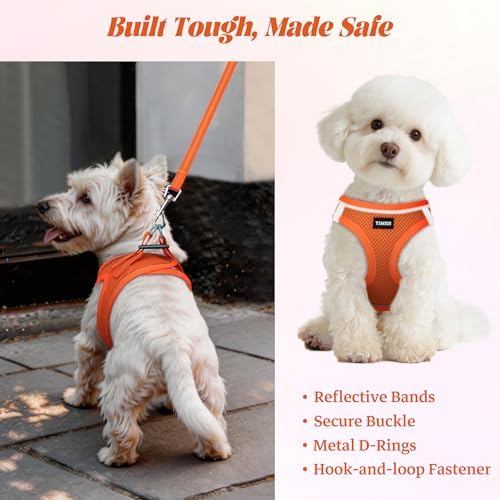 No Pull Dog Puppy Harness and Leash Set Reflective Mesh Vest Large - Image 5