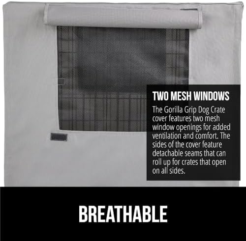 GORILLA GRIP Dog Crate Covers, Wire Kennel Topper, 48 in - Image 4