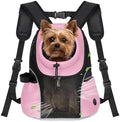 WOYYHO Pet Dog Carrier Backpack, Ventilated Mesh Small Dog Front Backpack by WOYYHO