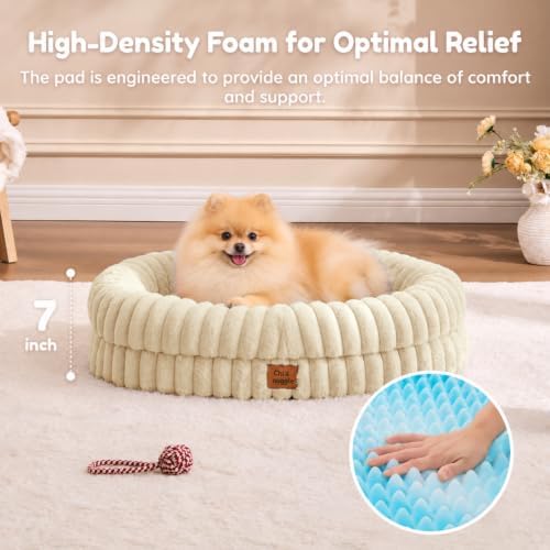 ChiXnuggle Orthopedic Dog Bed, Washable Cover, Faux Fur Bolster Pet Couch - Image 4