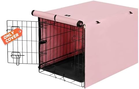 X-ZONE PET Dog Crate Cover Waterproof Kennel Cover, 48 in Pink by X-ZONEPET