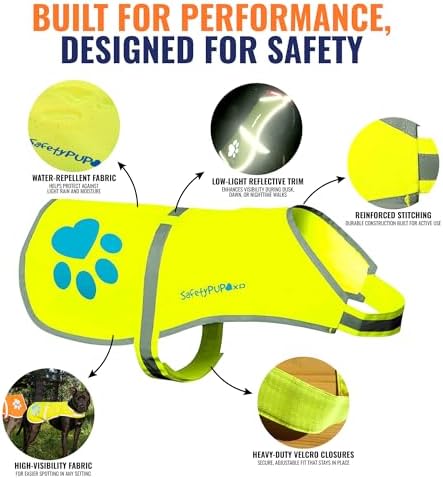 Reflective Dog Vest, Hi Vis Safety Gear - Image 3