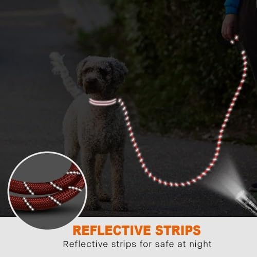 Taglory Rope Dog Leash for Small Medium Dogs, 6 FT Padded Handle - Image 5