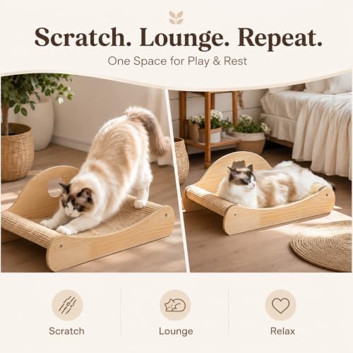 Avont 23" Large Sisal Cat Scratcher Lounge Bed - Image 3