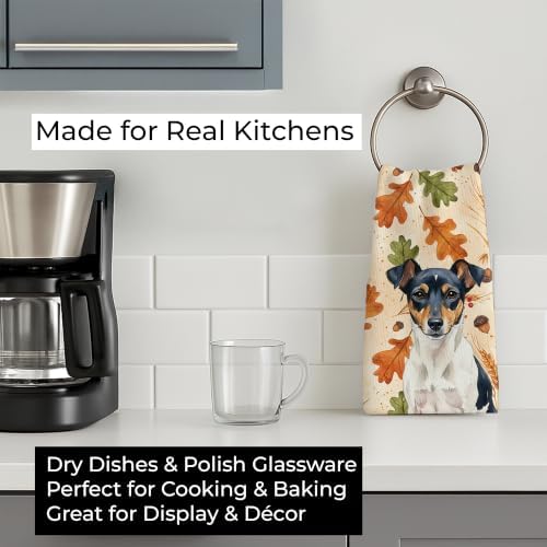 Caroline's Treasures Rat Terrier Dogs Kitchen Towel 15x25 in - Image 3