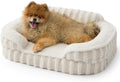 LE SURE Cute Cozy High Back Orthopedic Small Dog Bed by Lesure