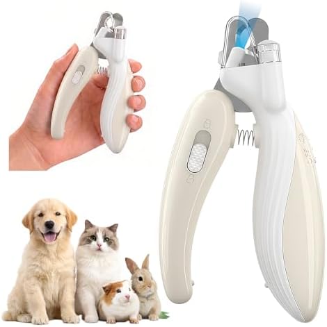 Dog & Cat Nail Clippers with LED Light, Illuminates Nails Helps See Quick by Unknown