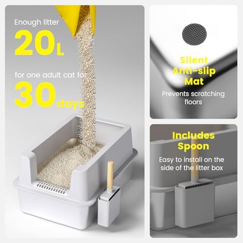 2 Pack Stainless Steel Cat Litter Box - Image 2