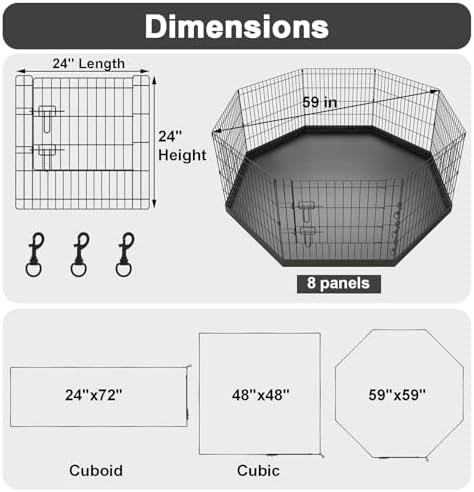 Artmeer 24-Inch Dog Playpen - Image 2