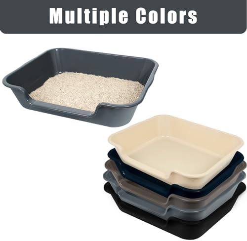 Extra Large Low Entry ABS Cat Litter Box, 1 Pack - Image 6