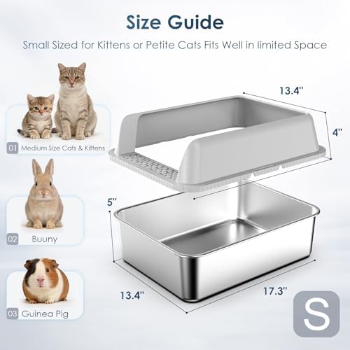 Suzzipaws Stainless Steel Cat Litter Box - Image 4