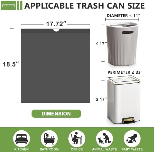 3 Gallon Trash Bags Drawstring, Small Trash Bags 132 Count - Image 2