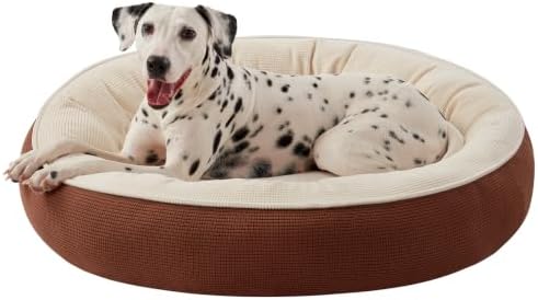 36 inches Soft Touch Fleece Donut Dog Bed by BedStillLoveStill