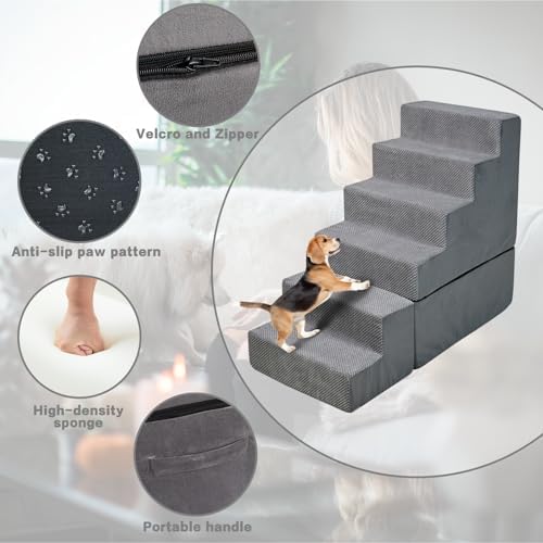 6-Step 35D Foam Dog Stairs Steps - Image 4