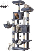 Taoqimiao Large Cat Tree, 73 in Tall Cat Tower by Taoqimiao
