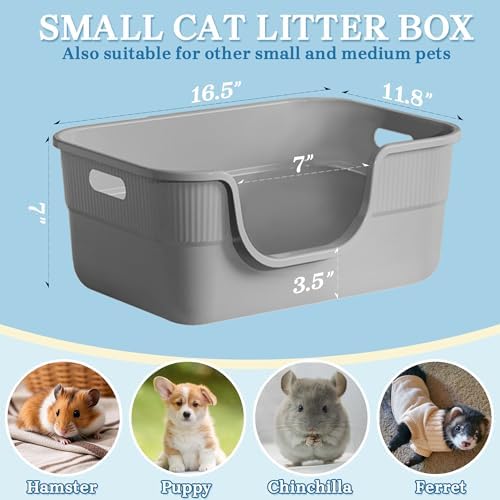 Low Entry Kitty Litter Box for Small Cats, Kittens Litter Boxes - Image 5