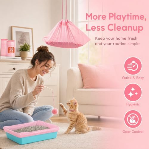 Cat Litter Liners XL Heavy Duty Tear Resistant Litter Box Bags Leak Proof - Image 5