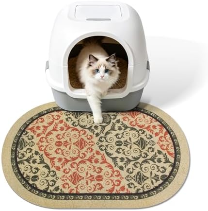 Cat Litter Mat, Waterproof & Urine-Proof Litters Catcher Mats, Keep Floor Clean by Yigerlee