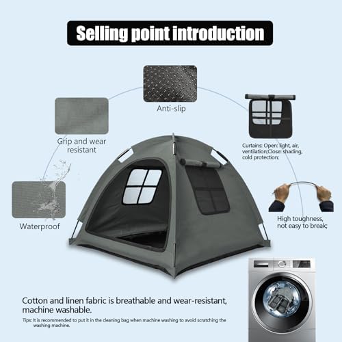 Anti-Anxiety Open Pet Tent for Cats & Dogs, Calming Hideaway - Image 4