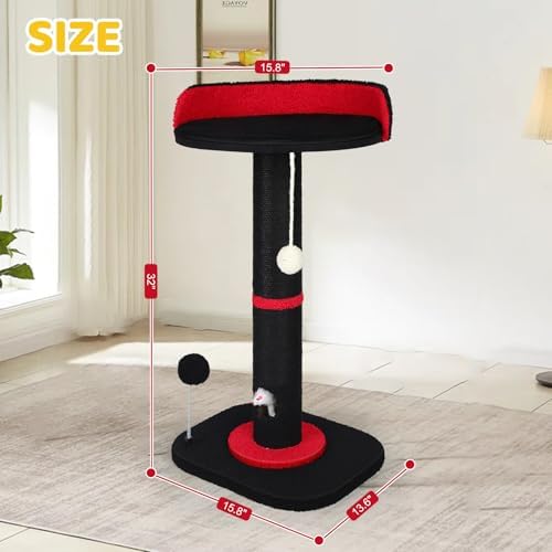 Tall Cat Scratching Post for Indoor Cats, Sisal Scratching Post - Image 5