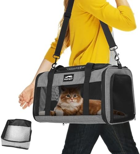 Pet Carrier Airline Approved, Soft Sided Cat Carrier by FURTENT