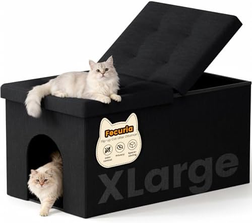 3-in-1 Cat Litter Box Enclosure by Fecuria