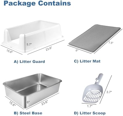 Stainless Steel Cat Litter Box - Image 2