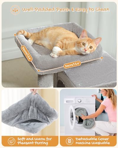 PAWZ Road 30" Cat Tower, Small Cat Tree - Image 3