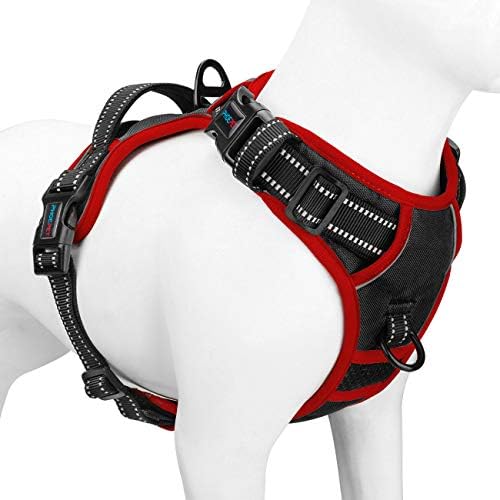 PHOEPET Upgraded No Pull Dog Harness, Reflective Adjustable Vest by PHOEPET