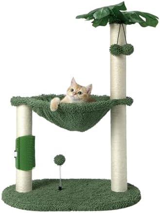 MECOOL Cat Tree Tower 32" Tall Scratching Post - Image 7