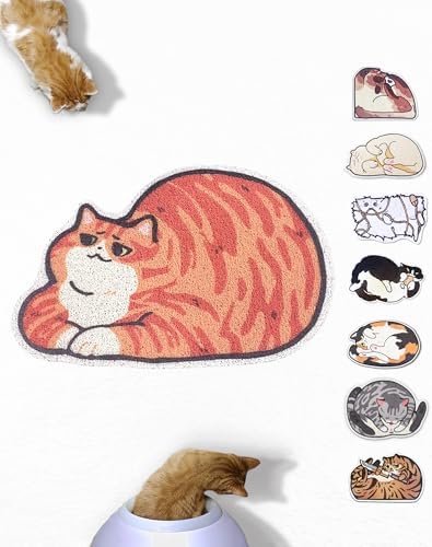 Lukamoo® Cute Cat Litter Mat, for Kitty Litter & Cute Cat Litter Box, Litter by Lukamoo