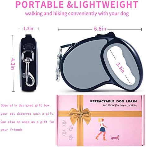 Retractable Dog Leash 16Ft/5M for Small Medium Dogs - Image 2