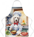 Caroline's Treasures White Poodle The Chef Apron Cooking Kitchen Server Baking by CarolinesTreasures