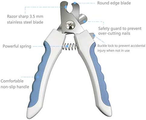 Pet Nail Clippers and Trimmers Set Safety Guard to Avoid Over Cutting Razor - Image 2