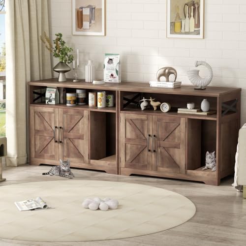 Halitaa Cat Litter Box Enclosure, Hidden Litter Box - Image 3