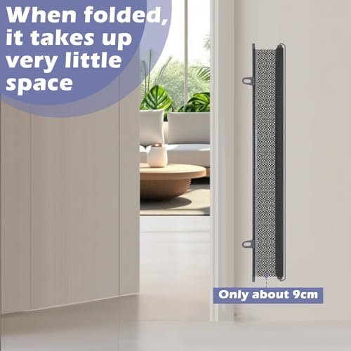 Retractable Dog Gate No Drill, 30 x 70 Inches - Image 4