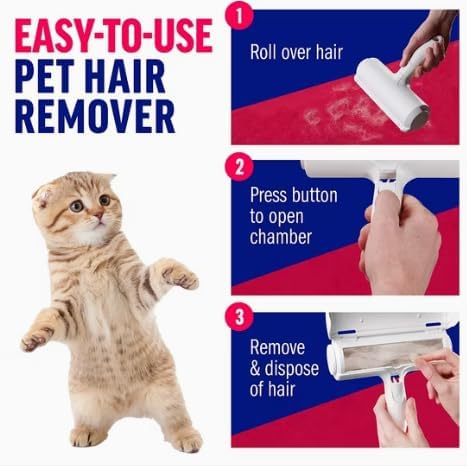 Pet Hair Remover Roller – Self-Cleaning Cat & Dog Fur Remover Brush - Image 7