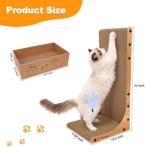 Goosheep Cat Scratching Post, 3-in1 Cat Scratcher - Image 3