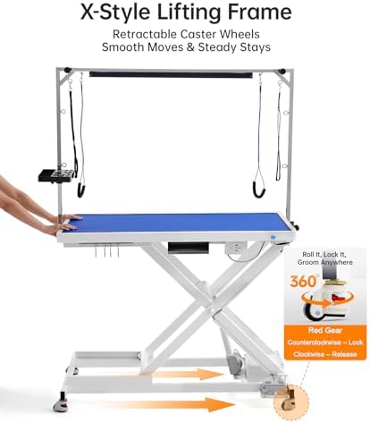 POLIMO Professional LED Electric Dog Grooming Table - Image 7