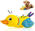 lilfrd Duck Dog Toy, Crinkle Squeaky Plush Interactive Chew Toy by Lilfrd