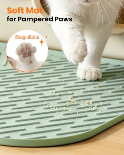 Cat Litter Mat, Silicone Waterproof Litter Trapping Mat - Image 4
