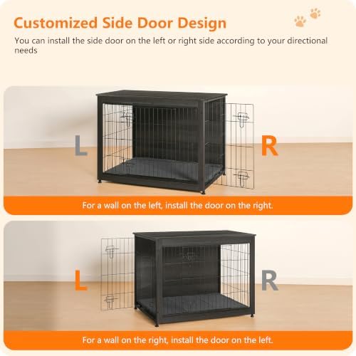DWANTON 38.5" XL Dog Crate Furniture - Image 3