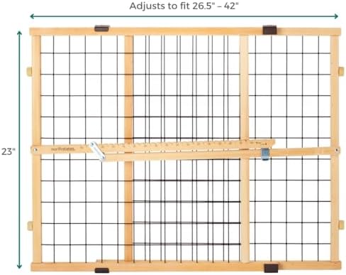 MYPET Wire Mesh Dog Gate: 26.5"-42" Wide Pressure Mounted - Image 5