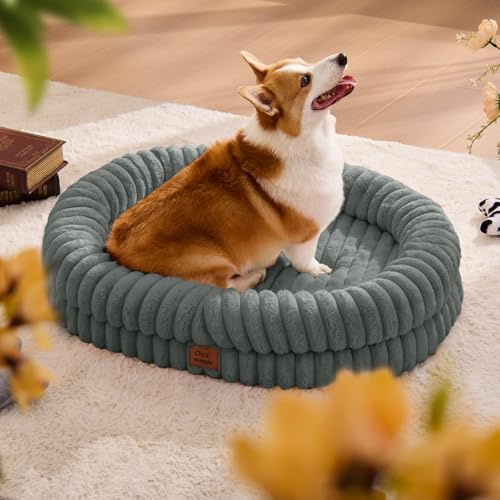 ChiXnuggle Orthopedic Dog Bed, Washable Cover, Faux Fur Bolster Pet Couch - Image 3
