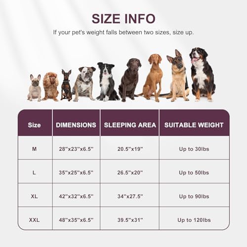 FURTIME Orthopedic Supportive Extra Large Dog Bed, XXL Waterproof Pet Bed - Image 6