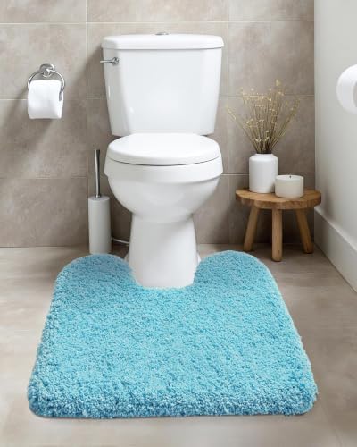 ILANGO Toilet Rugs U Shaped 22" × 24", Soft Absorbent Microfiber Bath Rugs - Image 2