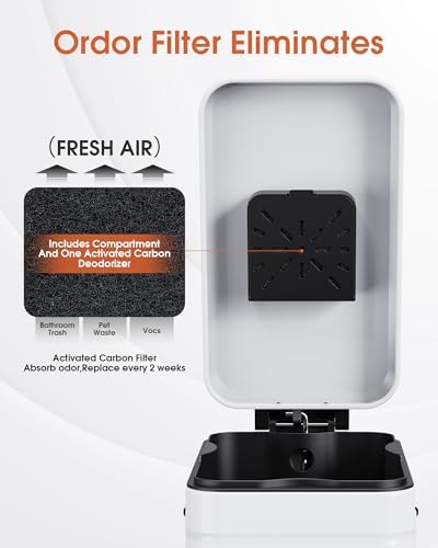 Small Trash Can with Lid, 2.6 Gal Dog Poop Trash Can - Image 5